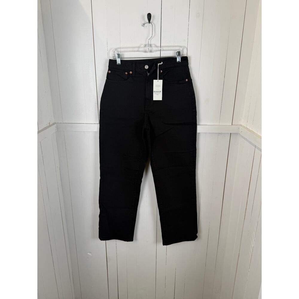 Buck Mason Black Cotton Ankle Pants Size 28 Women's